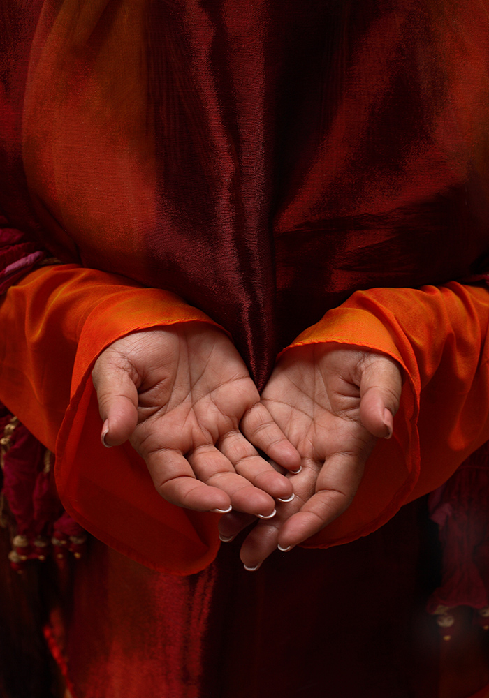 Althea's hands
